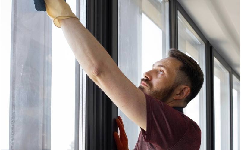 Fenster nach dem Auspacken
